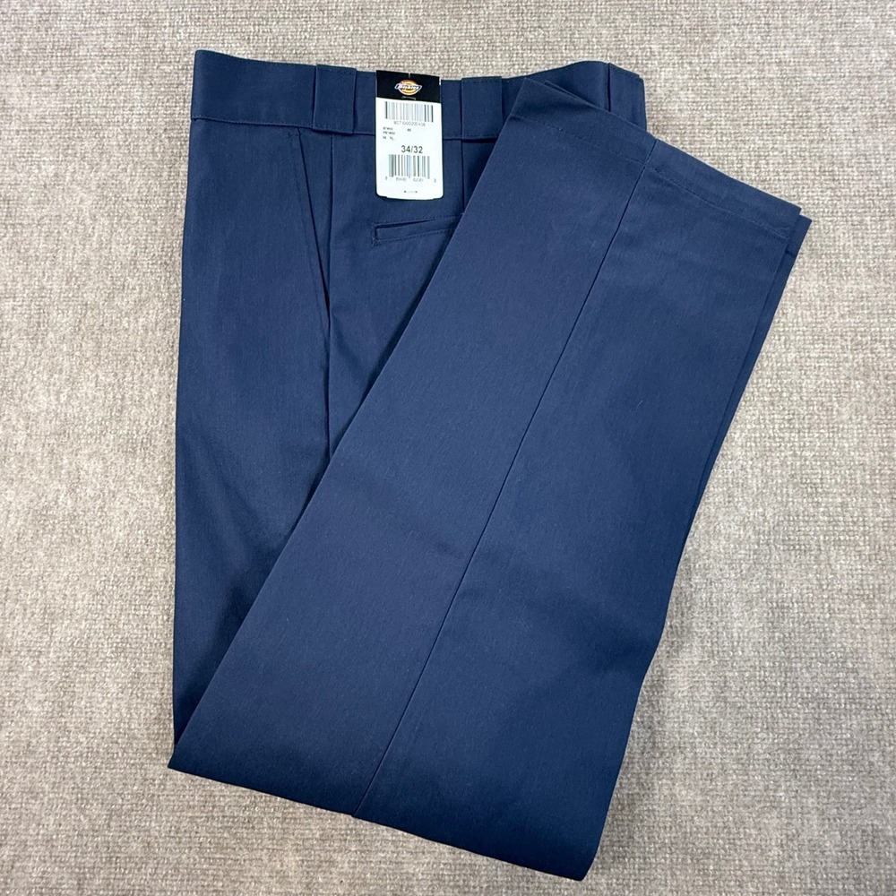 Dickies 874 Original Fit Work Pants Navy Blue Mens 34x32 NWT P874NV - Picture 2 of 6